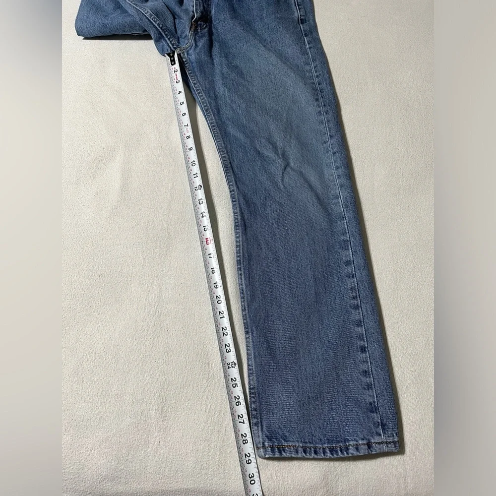 Levis 505 Mens 32x29 Blue Regular Straight Denim Jeans‎